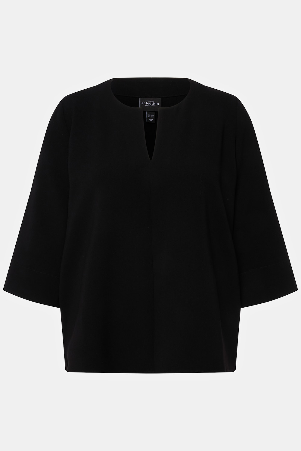 Stora storlekar Tunika, Dam, svart, storlek: 50/52, Konstsilke/Polyester, Ulla Popken