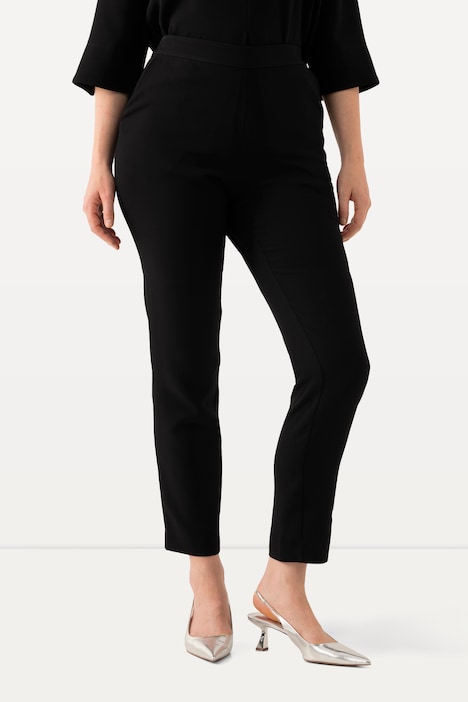 Pantalon ajusté en acétate haut de gamme, taille confortable