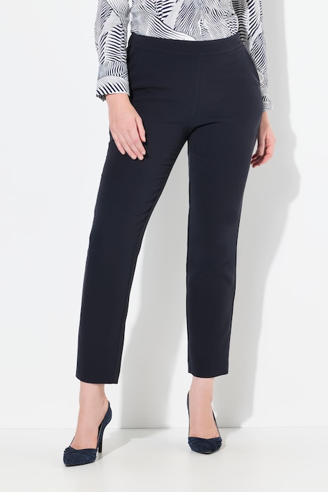 Pantalon ajusté en acétate haut de gamme, taille confortable