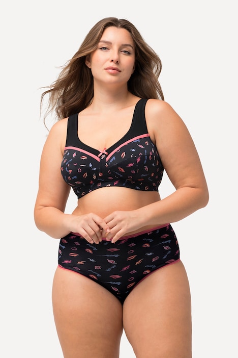 Kiss Print Relief Bra, Support