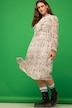 Colorful Victorian-Inspired Long Sleeve Dress