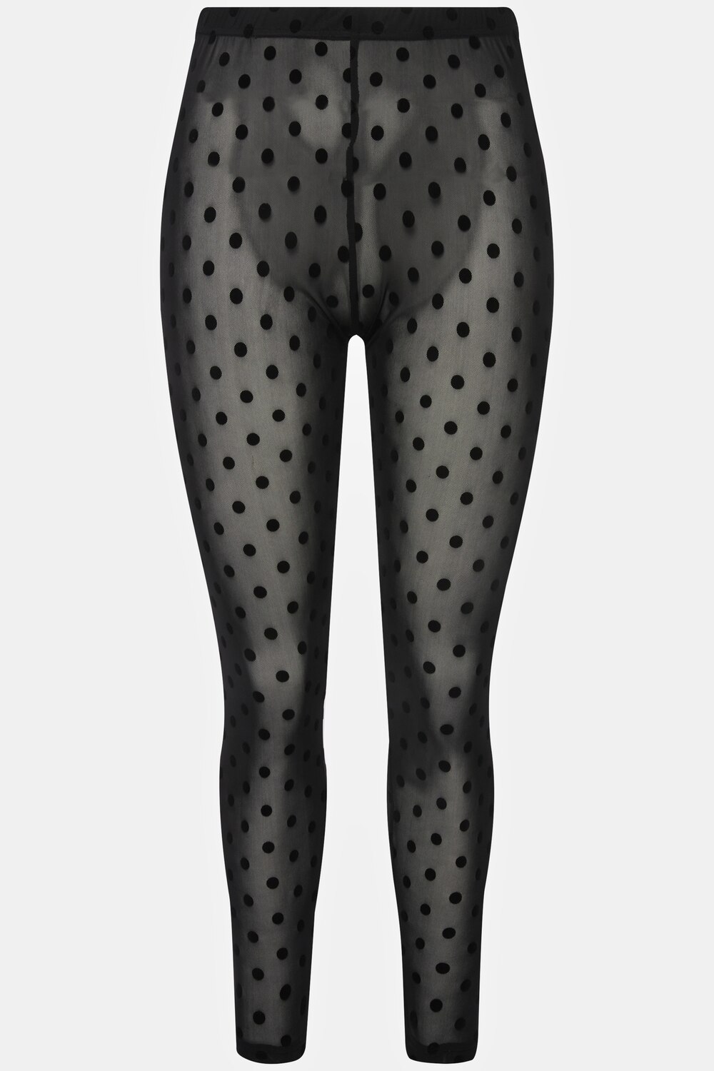 Grote Maten Mesh-legging, Dames, zwart, Maat: 46/48, Polyester/Elastaan, Ulla Popken