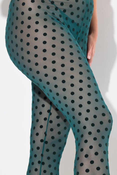 Blue leggings with green polka dots best sale