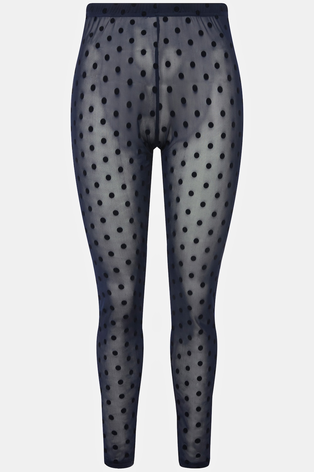 Grote Maten Mesh-legging, Dames, blauw, Maat: 54/56, Polyester/Elastaan, Ulla Popken