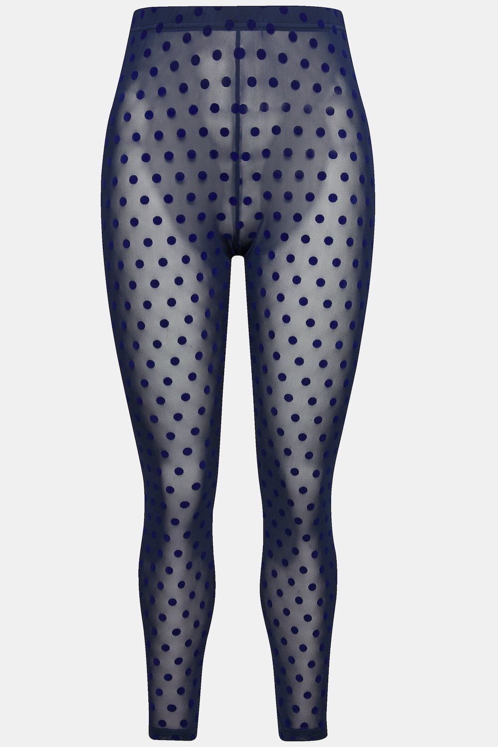 Stora storlekar Leggings i mesh, Dam, blå, storlek: 54/56, Polyester, Ulla Popken