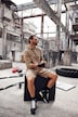 Bermuda en molleton JAY-PI, collection Fitness. Taille élastique. Esprit vintage.