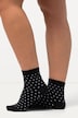 Chaussettes à pois, bords roulottés