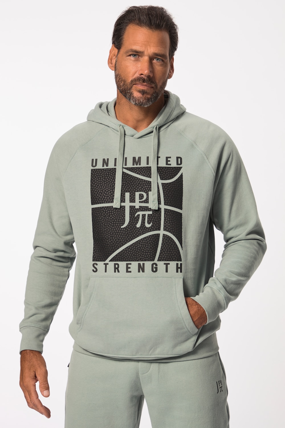 Große Größen JAY-PI Hoodie, Herren, grau, Größe: XXL, Baumwolle/Polyester, JAY-PI