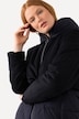 Jacke, Materialmix, 2-Wege-Zipper, Kapuze