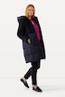 Jacke, Materialmix, 2-Wege-Zipper, Kapuze