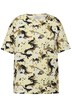 Tričko, oversize, maskáčový vzor, kulatý výstřih, krátké rukávy
