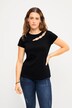 T-Shirt, Slim Shape, Cut-Out, Rundhals, Halbarm