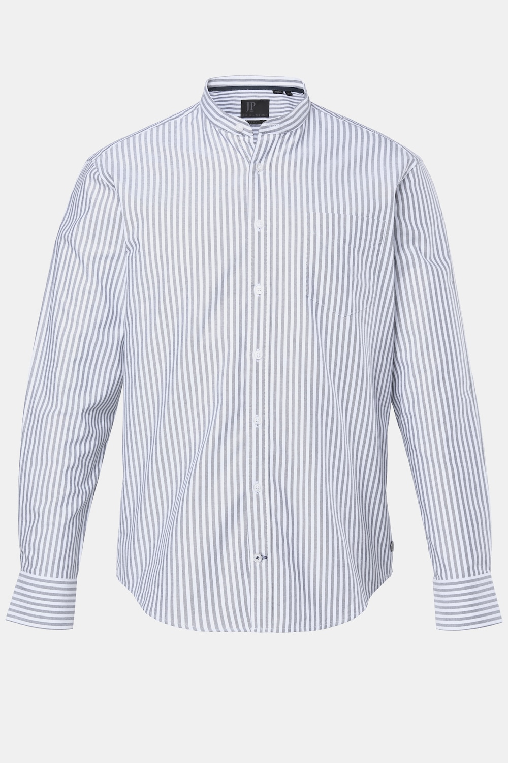 Chemise Oxford, manches longues et col montant, coupe Modern Fit - jusqu'au 8 XL