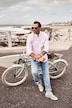 Chemise Oxford, manches longues et col montant, coupe Modern Fit - jusqu'au 8 XL
