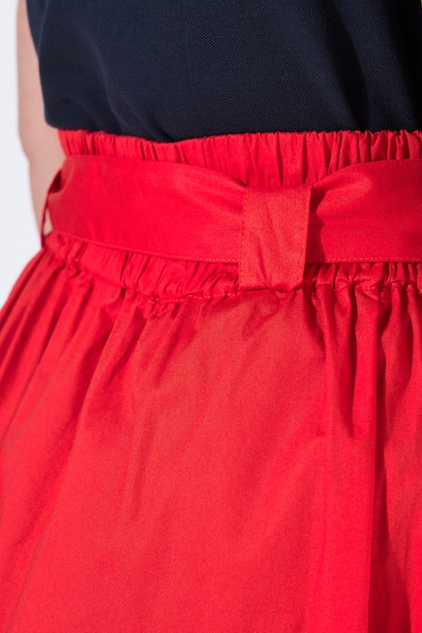 Faltenrock, A-Linie, Komfortbund, Bindeband