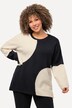Colorblock Knit Long Sleeve Sweater