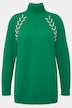 Pullover, Schmuckbänder, Stehkragen, Langarm