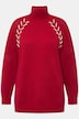Pullover, Schmuckbänder, Stehkragen, Langarm