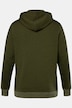 Sweat-shirt à capuche, en molleton à effet chiné, poche kangourou, Tall