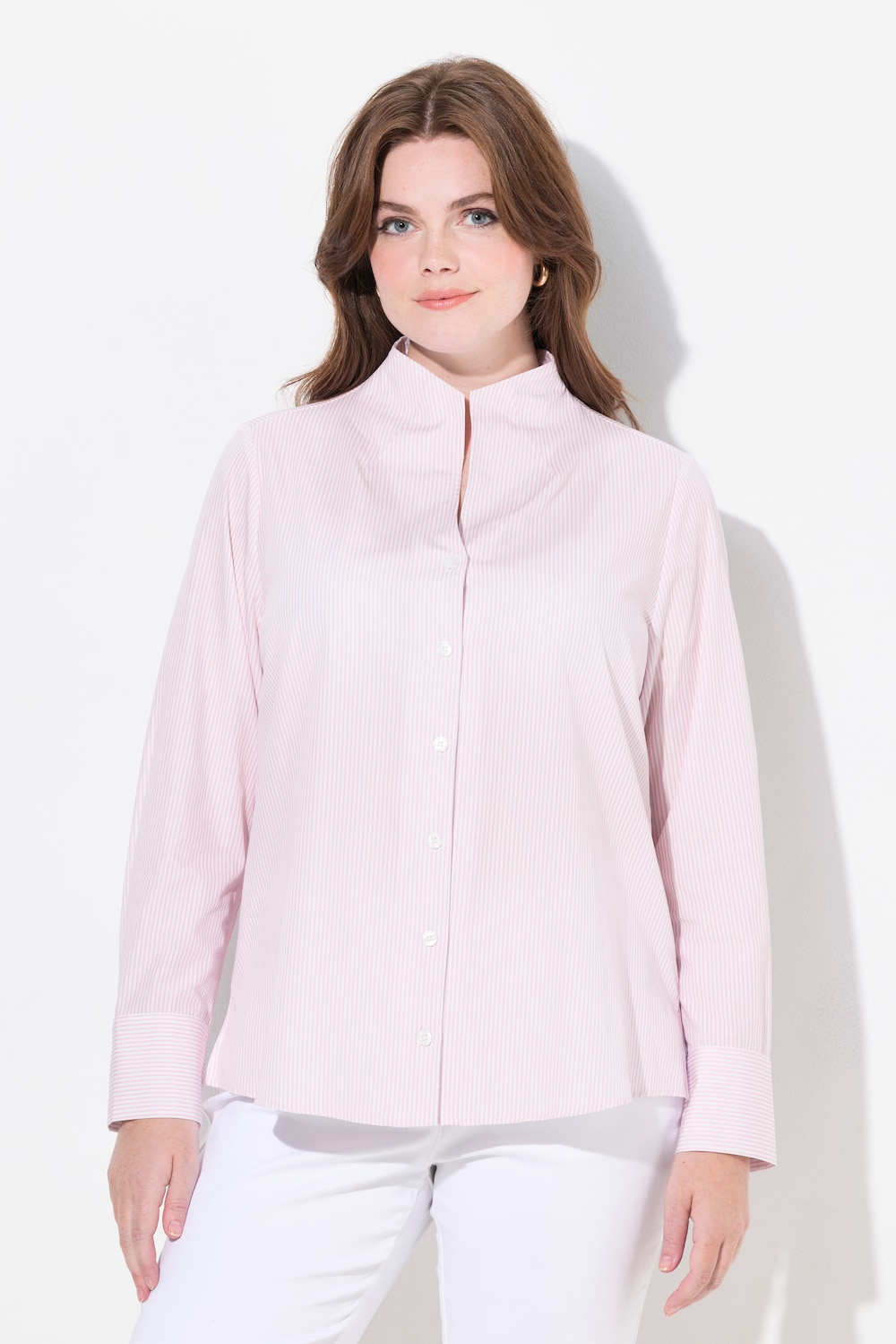 Große Größen Bluse, Damen, rosa, Größe: 42/44, Baumwolle, Ulla Popken
