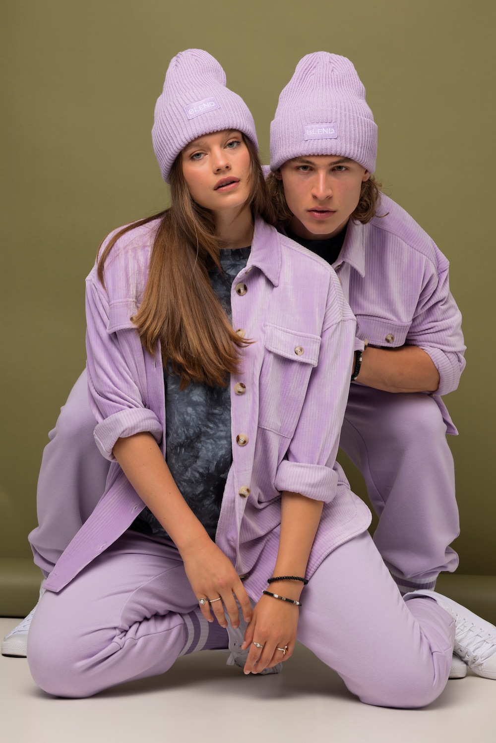 Große Größen Hemdjacke, Damen, lila, Größe: S, Polyester, Studio Untold