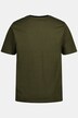 T-Shirt, Halbarm, Ringel, Rundhals, Schwarz bis 8 XL