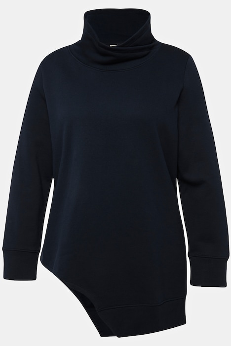 Asymmetrical high neck sweatshirt best sale