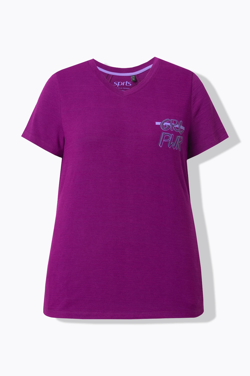 Große Größen Funktions-Shirt, Damen, lila, Größe: 50/52, Polyester/Viskose, Ulla Popken