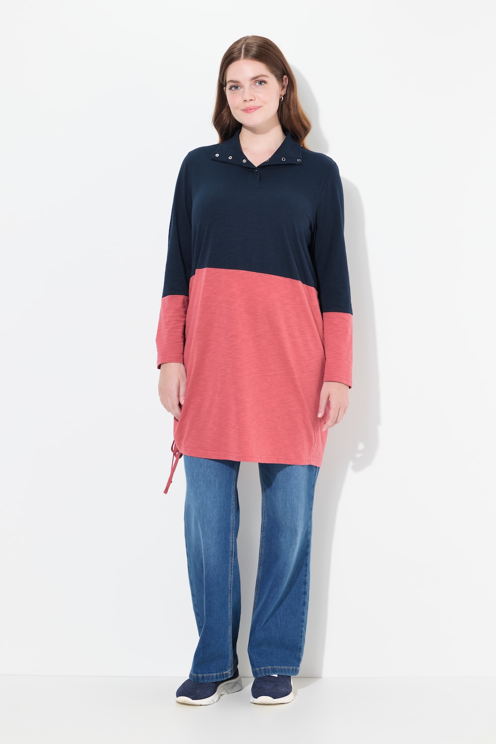 Große Größen Longshirt, Damen, braun, Größe: 46/48, Baumwolle, Ulla Popken