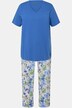 Pyjama, Schmetterlinge, V-Ausschnitt, Halbarm