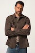 Hemd, Overshirt Flexnamic, Lederoptik, waschbar, Langarm, Kentkragen, bis 8 XL