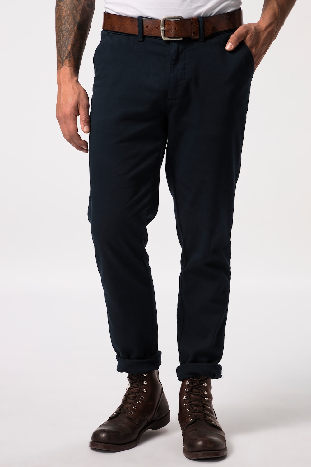 grandes tailles pantalon chino flexnamic®, hommes, bleu, taille: 70, coton, jp1880