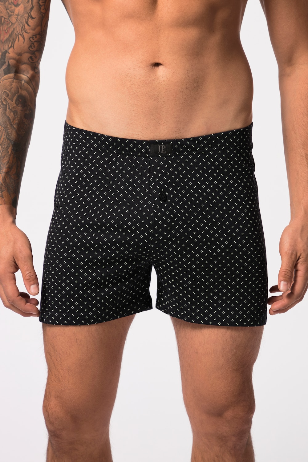 Stora storlekar Boxershorts OEKO-TEX, Her, svart, storlek: 3XL, Bomull, JP1880