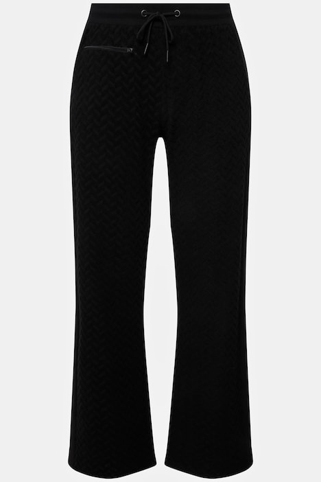 Herringbone Textured Terry Cloth Sweatpants | Knit Pants | Pants