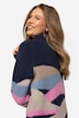 Pullover, Wellen-Muster, Rollkragen, Raglan-Langarm