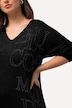 Rhinestone Long Sleeve V-Neck Tee