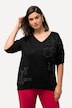 Rhinestone Long Sleeve V-Neck Tee