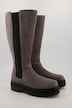 Bota de cuero, caña 3XL, aplicación elástica, ancho H