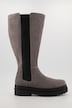 Bota de cuero, caña 3XL, aplicación elástica, ancho H