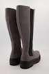 Bota de cuero, caña 3XL, aplicación elástica, ancho H