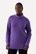 Rollkragen-Pullover, weicher Feinstrick, Langarm