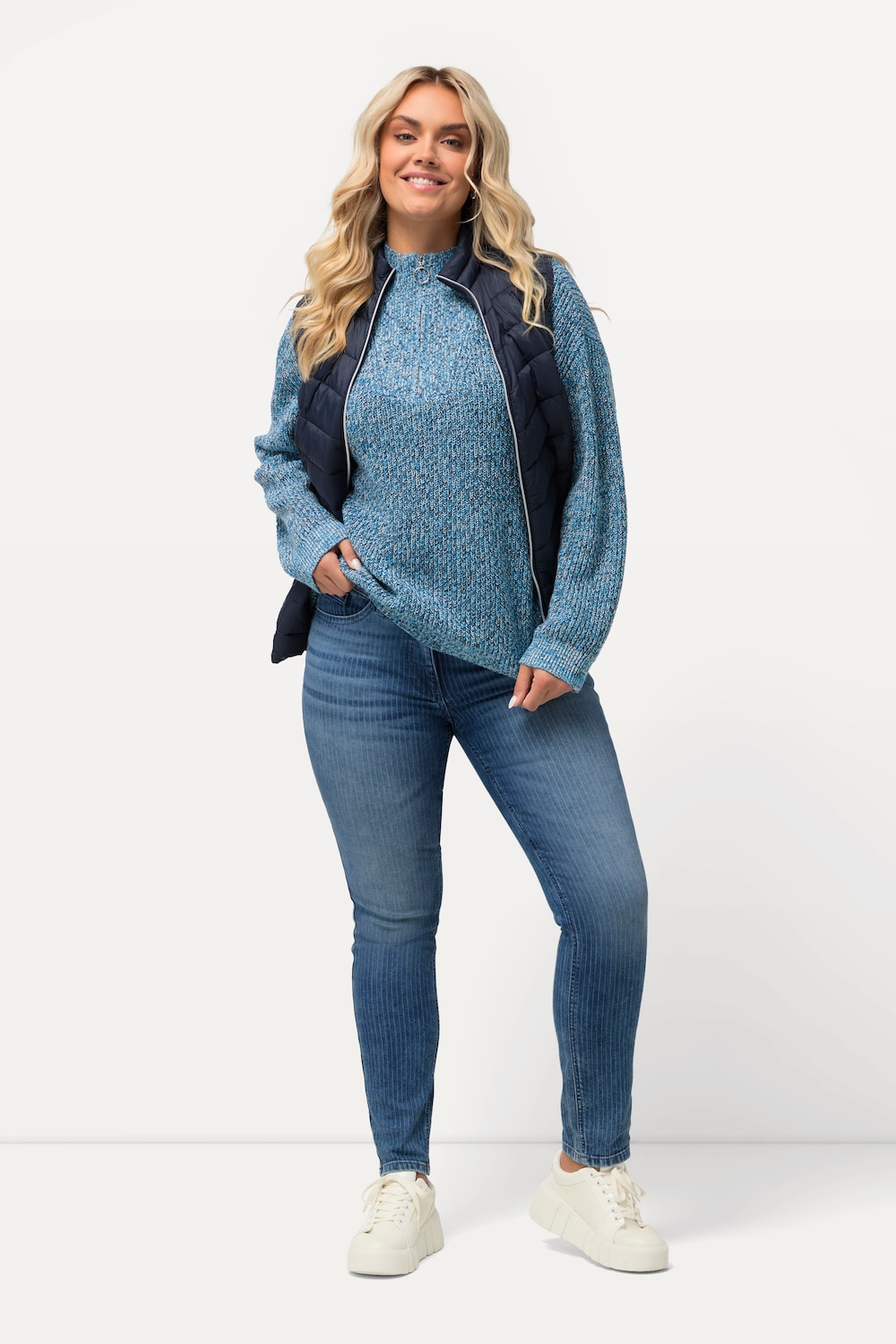 Grote Maten Jeans Sarah, Dames, blauw, Maat: 52, Katoen/Polyester, Ulla Popken