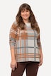 Pullover, Karomuster, Rundhals, Langarm