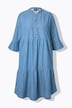 Tiered 3/4 Sleeve Chambray Dress
