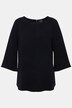 Bluse aus hochwertigem Acetat, Rundhals, 3/4-Arm