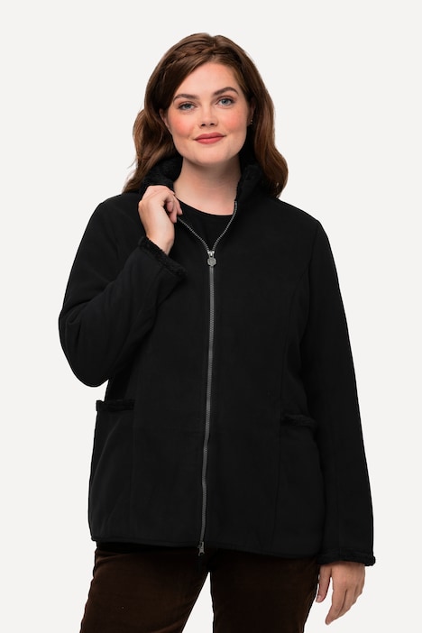 Fleece-Lined Embroidered Jacket | Jacket | Jackets