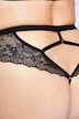 String, High Waist, Zier-Straps und Spitze