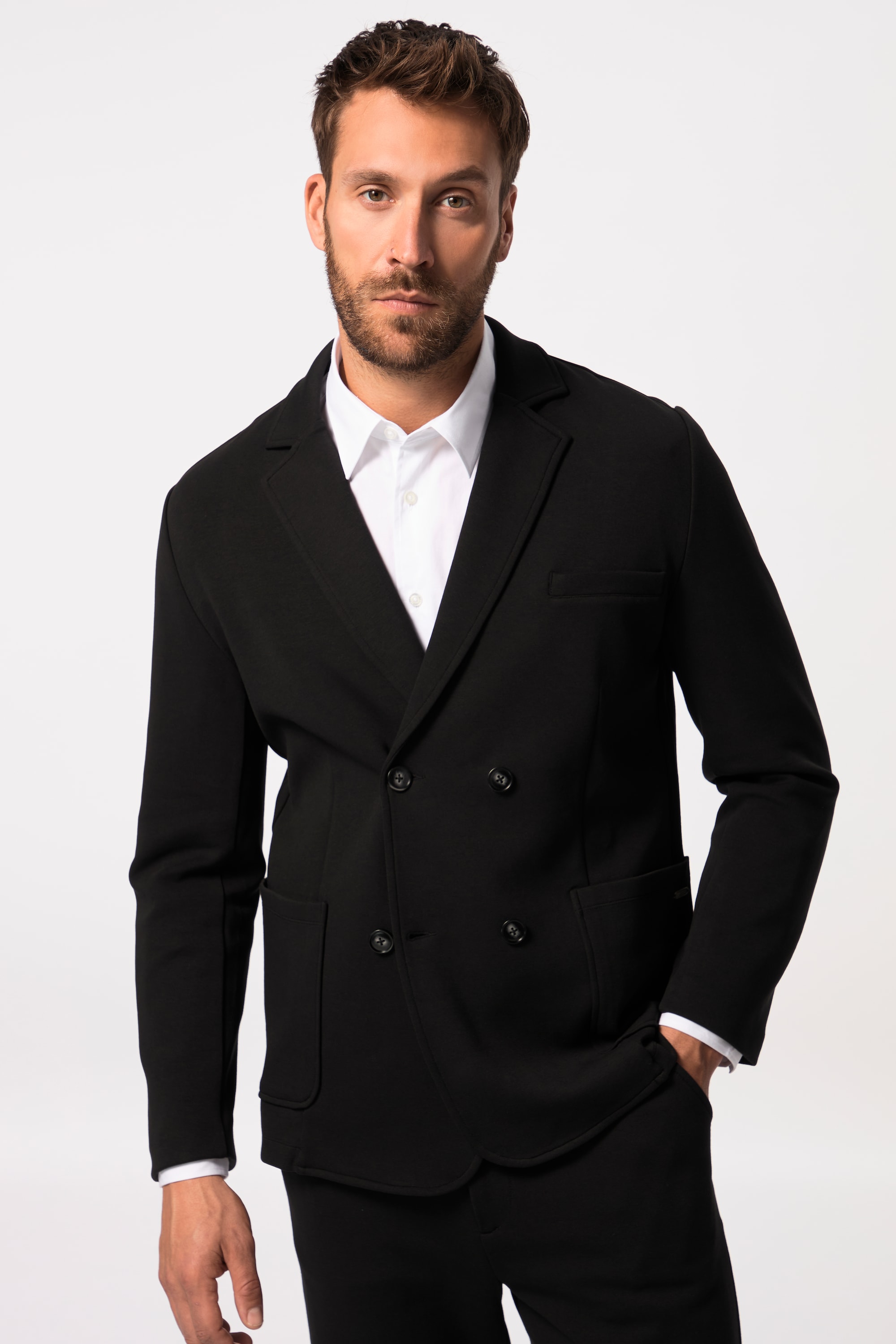 JP 1880 Herren große Größen JP1880 Jerseysakko FLEXNAMIC Business doppelreihig