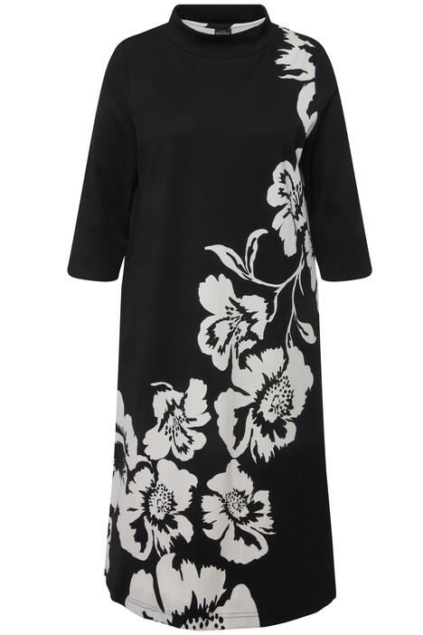 Midi šaty, Punto di Roma, stojáček, 3/4 rukávy