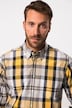 Chemise à carreaux, manches longues et col à pointes boutonnées. Coupe Modern Fit. Jusqu'au 8 XL.